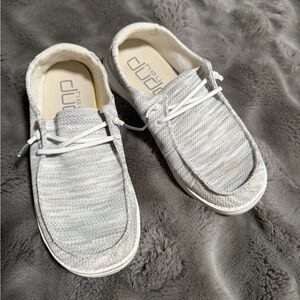 Hey Dude Women’s Light Gray Slip-On Loafers